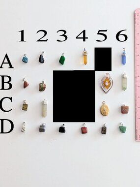 *Price for 1 - U Pick* Assorted Stone, Glass, Crystal or Resin Pendant